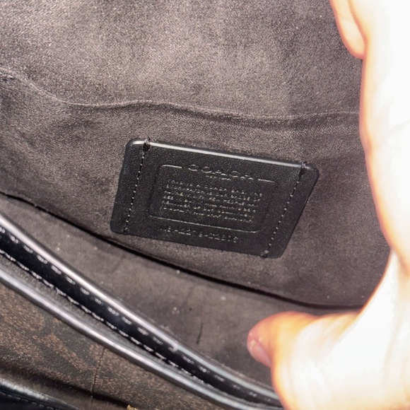 Coach Black and Brown Crossbody Bag - Picture 4 of 4